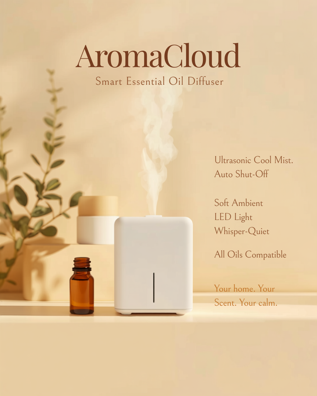 AromaCloud — Smart Essential Oil Diffuser