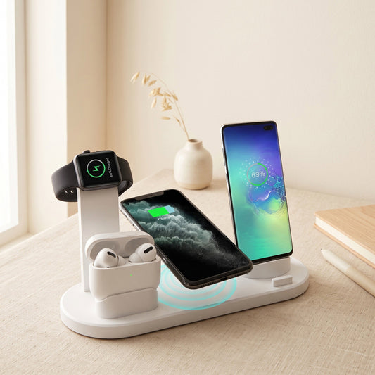 4-in-1 Wireless Charging Station — Multi-Device Fast Charging Dock