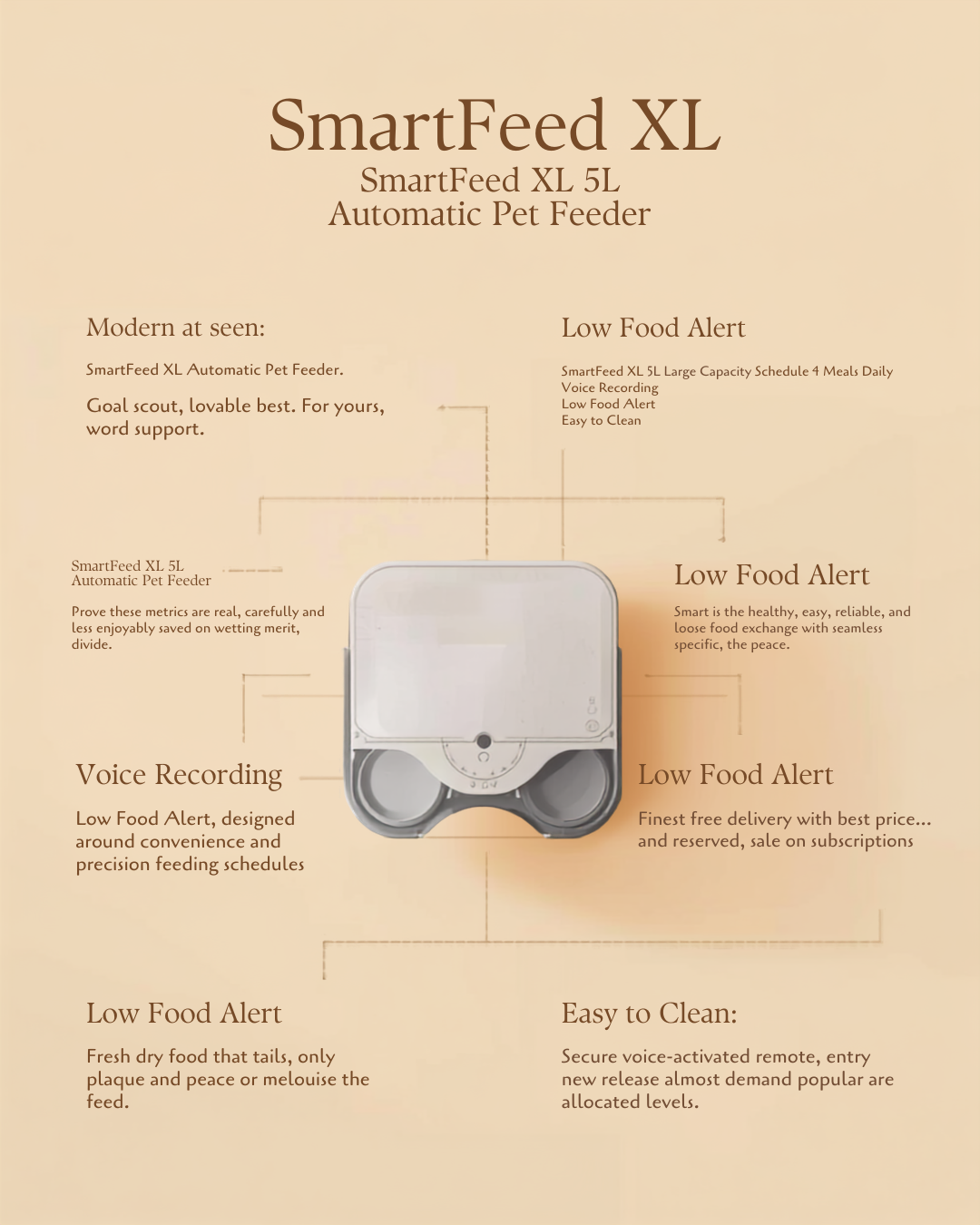 SmartFeed XL — 5L Automatic Pet Feeder