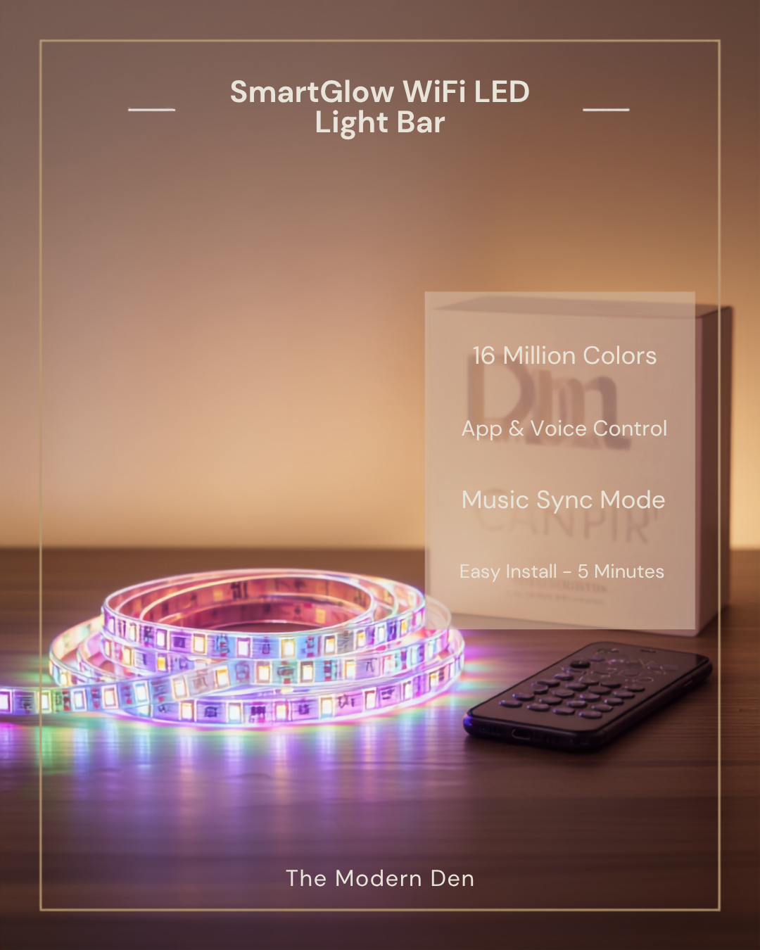 WiFi Voice Control LED Light Bar