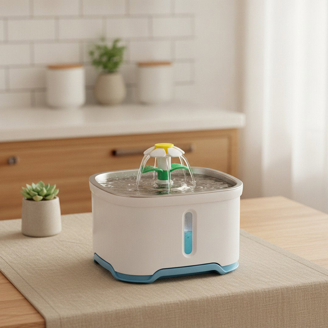 AquaPure — Stainless Steel Pet Water Dispenser